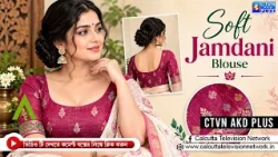 সফ্ট জামদানি শাড়ির ও ব্লাউজের কালেকশন | ABORON