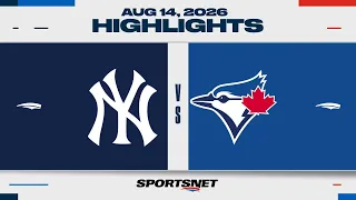MLB Highlights | Yankees vs. Blue Jays - August 14, 2026