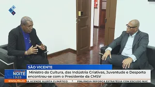Minister of Culture meets with the Mayor of São Vicente