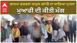 Barnala | ਭਾਜਪਾ ਵਰਕਰਾਂ ਰਾਹੁਲ ਗਾਂਧੀ ਦਾ ਸਾੜਿਆ ਪੁਤਲਾ, ਮੁਆਫੀ ਦੀ ਕੀਤੀ ਮੰਗ | ABP Sanjha