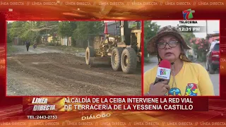La Ceiba City Hall upgrades unpaved road network in the Yesenia Castillo neighborhood