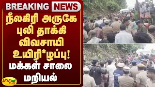 நீலகிரி அருகே புலி தாக்கி விவசாயி உயிரி*ழப்பு! மக்கள் சாலை மறியல் | Jaya Plus