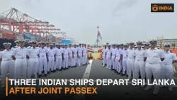 Three Indian ships depart Sri Lanka after joint PASSEX
