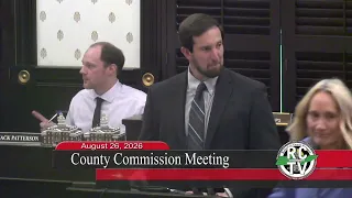County Commission Meeting - August 26, 2026