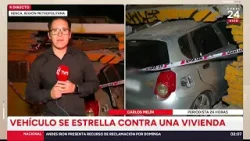 Vehículo colisiona contra cité en Renca: se registra una persona lesionada