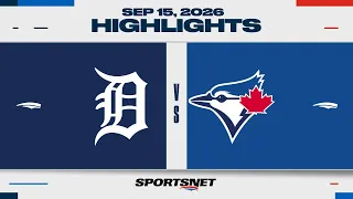 MLB Highlights: Tigers vs. Blue Jays - September 15, 2026
