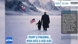 Donald Trump și pinguinul, noua gafă a Casei Albe