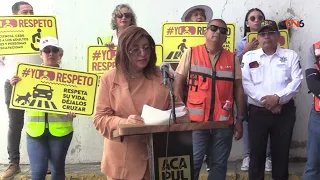 Leticia Lozano oversees preventive measures at the Y Griega underpass