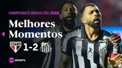GABIGOL CRAVA DUAS VEZES, SANTOS VENCE DE VIRADA E ENGATA 5ª VITÓRIA SEGUIDA | SÃO PAULO 1X2 SANTOS