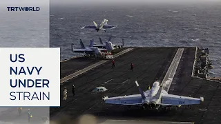 US aircraft carrier crew faces record deployment strain