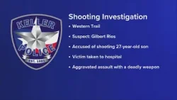 Man arrested after shooting his 27-year-old son on Western Trail, officials say