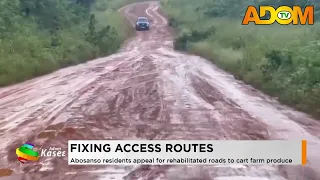 Fixing Access Routes: Abosanso residents appeal for rehabilitated roads to cart farm produce