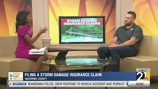 Filing a storm damage insurance claim