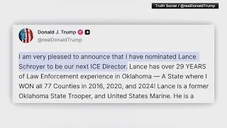 Former Oklahoma trooper nominated by Trump to lead ICE