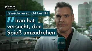 Irans Präsident spricht bei UN: Armin Coerper (ZDF) mit Einordnungen | 23.09.26