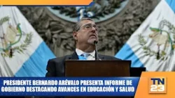Presidente Bernardo Arévalo presenta informe de gobierno destacando avances en educación y salud