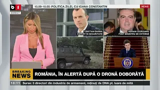 TALK B1. N.DAN: a fost doborătă de un pilot român F16/MIRUȚĂ, în direct: Drona a fost pulverizată P2