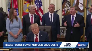 Gov. Tate Reeves joins Trump in Washington to announce lower Medicaid drug prices