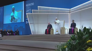Pope Leo XIV meets the people of the Rimini Meeting in the afternoon