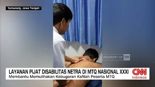 Layanan Pijat Disabilitas Netra Hadir di MTQ Nasional XXXI