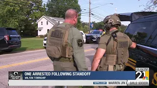 One arrested following standoff