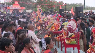 Lokranjan - Excerpts from procession & immersion ceremony held at Chamouny & St Felix public beach