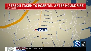 BREAKING OVERNIGHT: 1 hospitalized from house fire in New London