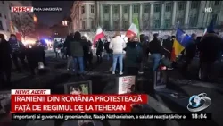 Iranienii din România protestează față de regimul de la Teheran