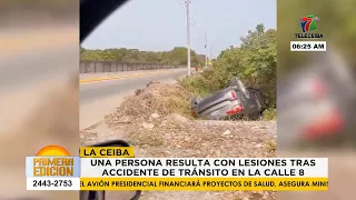 One person injured following traffic accident on 8th Street in La Ceiba