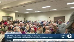 Chaos erupted during septic tank meeting, leads to rescheduling Chaos erupted during septic tank meeting, leads to rescheduling