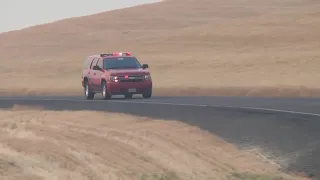 A wildfire sparks level 3 (Go Now!) evacuations for Malden
