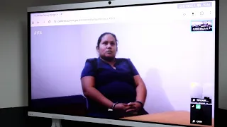 Handing a knife to her partner lands her in court