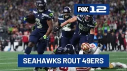 Seahawks rout 49ers to advance to conference championship games