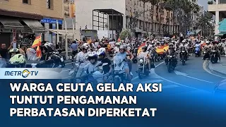 Ratusan Pengendara Motor Gelar Aksi di Tengah Krisis Migrasi Ceuta