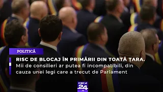 Risc de blocaj în primării. Mii de consilieri ar putea fi incompatibili, din cauza unei legi