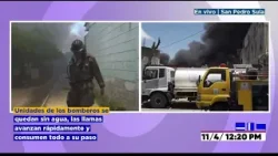 Infierno en barrio Medina de SPS, incendio consume un instituto Infierno en barrio Medina de SPS, incendio consume un instituto