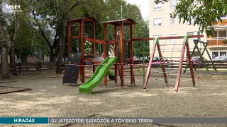 Új játszótéri eszközök a Töviskes téren - 2026.08.28.