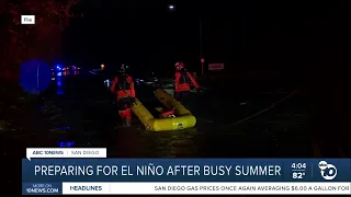 City of San Diego prepares for El Nino following a busy summer of water rescues