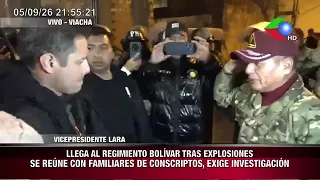 🔥LLEGA AL REGIMIENTO BOLÍVAR TRAS EXPLOSIONES SE REÚNE CON FAMILIARES DE CONSCRIPTOS, EXIGE  .