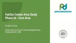 Fairfax Center Area Study Task Force Meeting: March 2, 2026