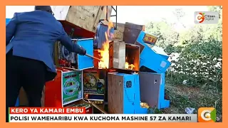 Polisi katika eneo la Embu wafanya msako dhidi ya biashara haramu ya kamari