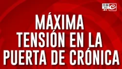 ¡Escándalo en la puerta del canal! Confesó ser prófugo y se lo llevó la policía en vivo