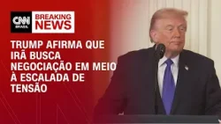Irã quer negociar, mas é tarde demais, diz Trump | LIVE CNN