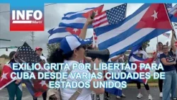 Exilio grita por libertad para Cuba desde varias ciudades de Estados Unidos