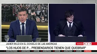 🚨 JAVIER MILEI AT THE COUNCIL OF THE AMERICAS: FIERY SPEECH TO BUSINESS LEADERS