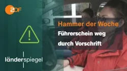 Führerschein futsch nach sechs Monaten | Hammer der Woche vom 25.11.23 | ZDF