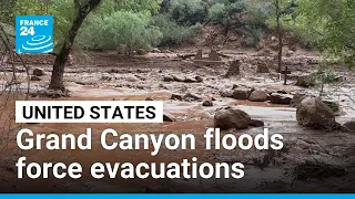 Fifteen missing and dozens evacuated after Grand Canyon is swept by flash floods • FRANCE 24