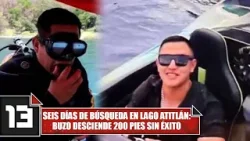 Seis días de búsqueda en lago Atitlán: Buzo desciende 200 pies sin éxito