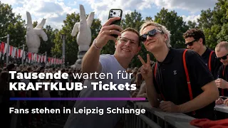 Warum 1.000 Fans für KRAFTKLUB in Leipzig  Schlange stehen I Sachsen Fernsehen