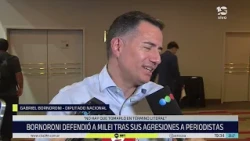 Bornoroni spoke about Milei’s "methods" and called for Llaryora to set a date for local elections